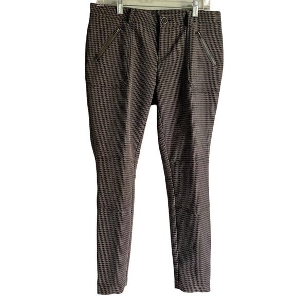 Anthro Cartonnier Ankle Zip Crop Pants 8 - Picture 1 of 11